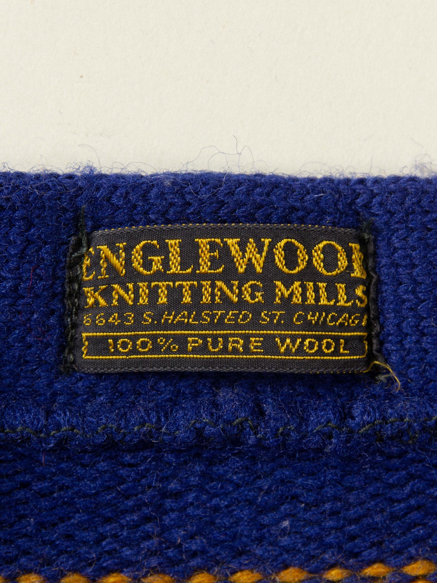Vtg 1950s Tilden High School Cardigan - Made in USA (M)