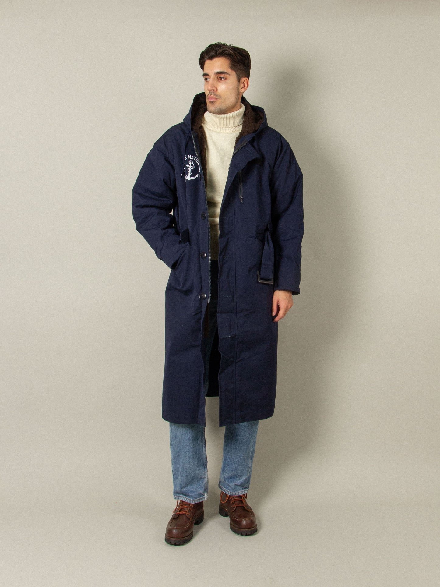 Deadstock 1980s Marine Nationale Deck Coat