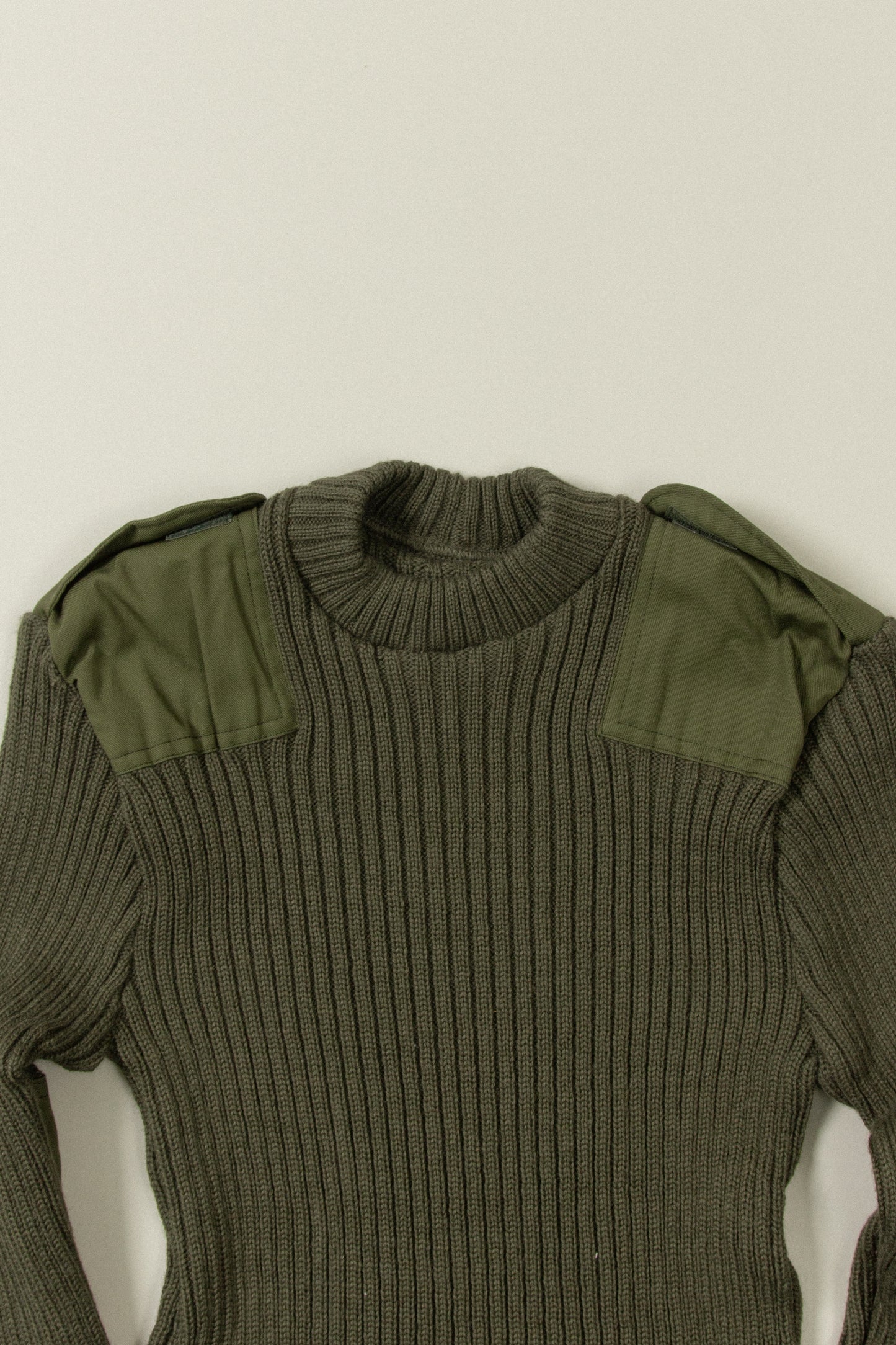 Vtg 1970s Belgian Army Commando Wool Knit