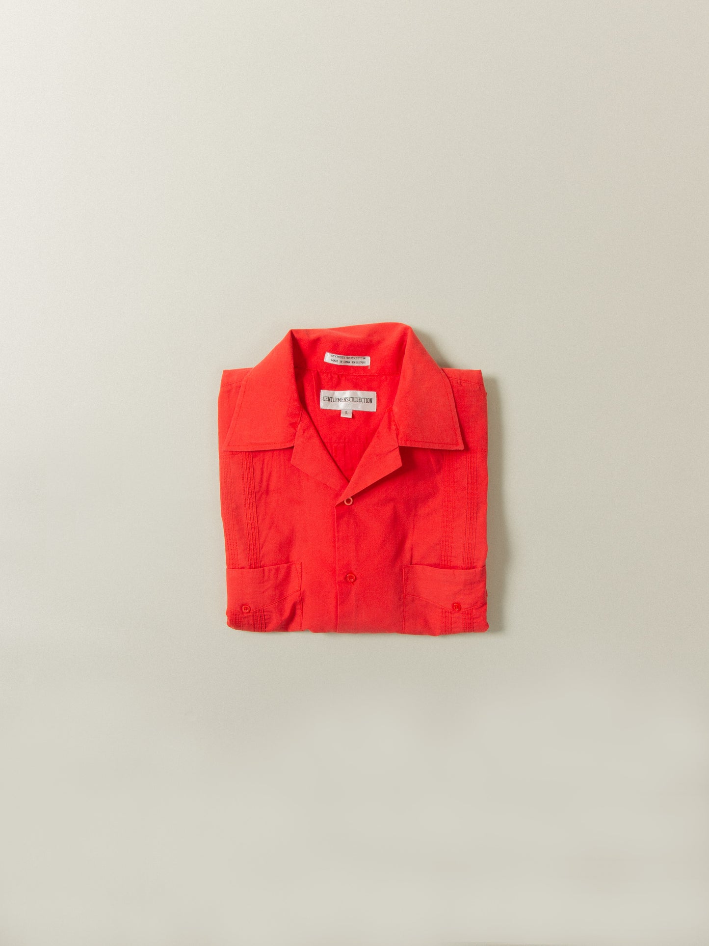 Vtg Cuban Short Sleeve Shirt (L)
