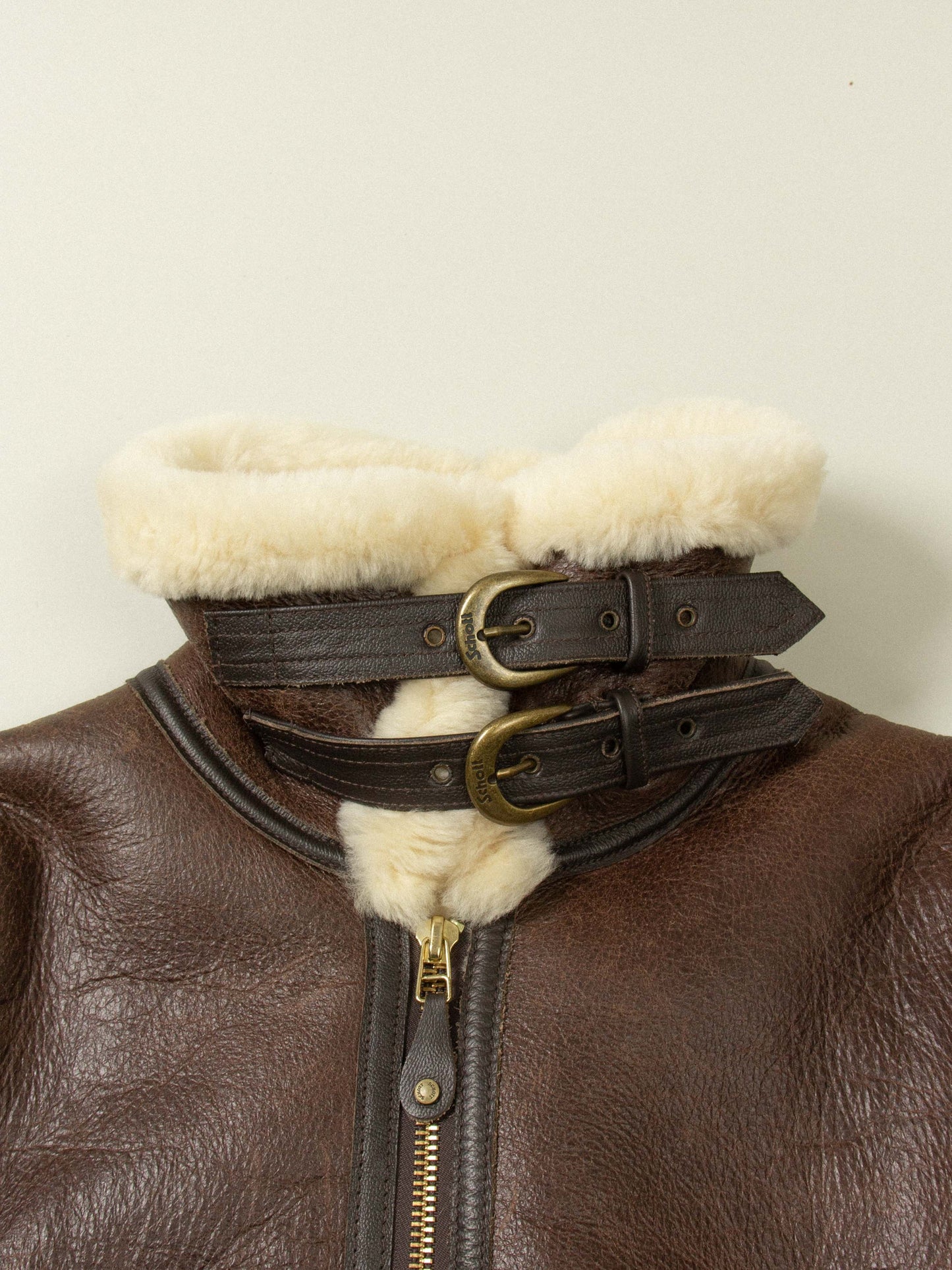Schott B-3 Shearling Jacket - Made in USA (L)