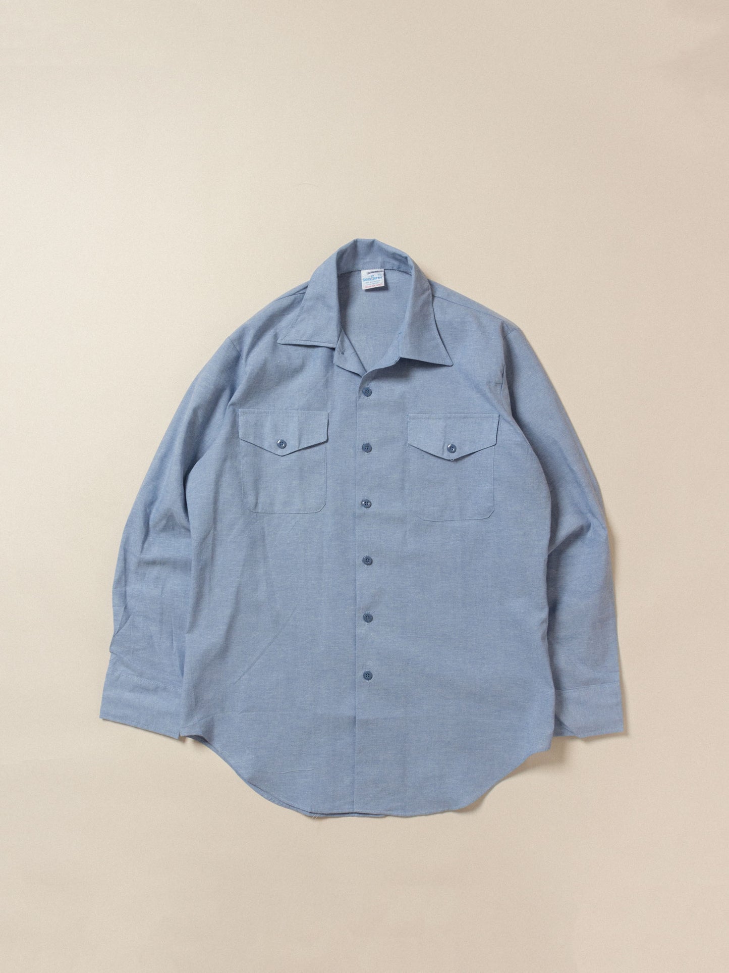 Vintage Deadstock US Made L-S Chambray Shirts