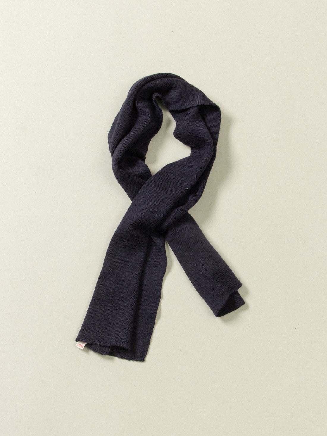 Vintage German Army Blue Wool Scarf - Military Surplus Winter Woolly Scarve