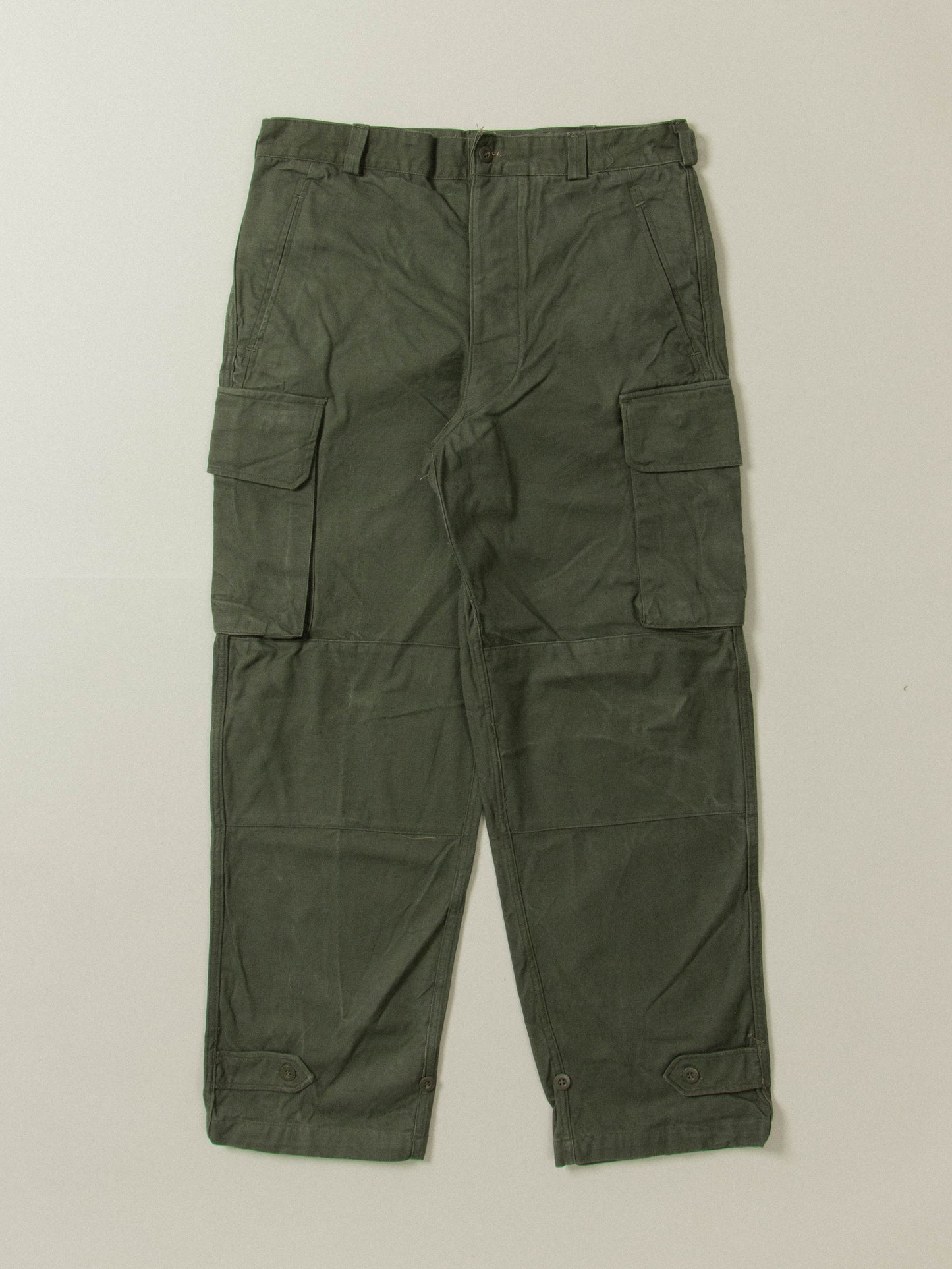 Vtg 60s French Army Cargo Trousers - Made in France (36x31)