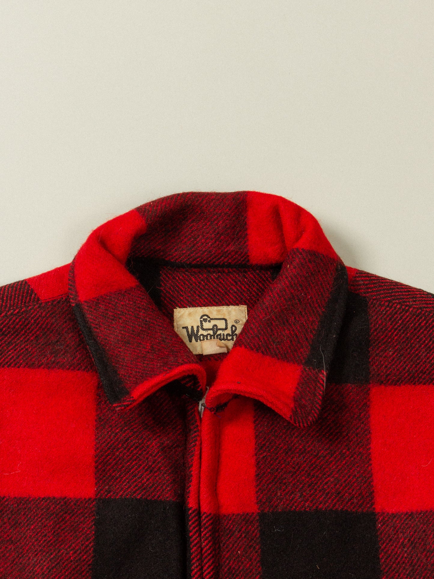 Vtg 1970s Woolrich Plaid Full-Zip Jacket (S)