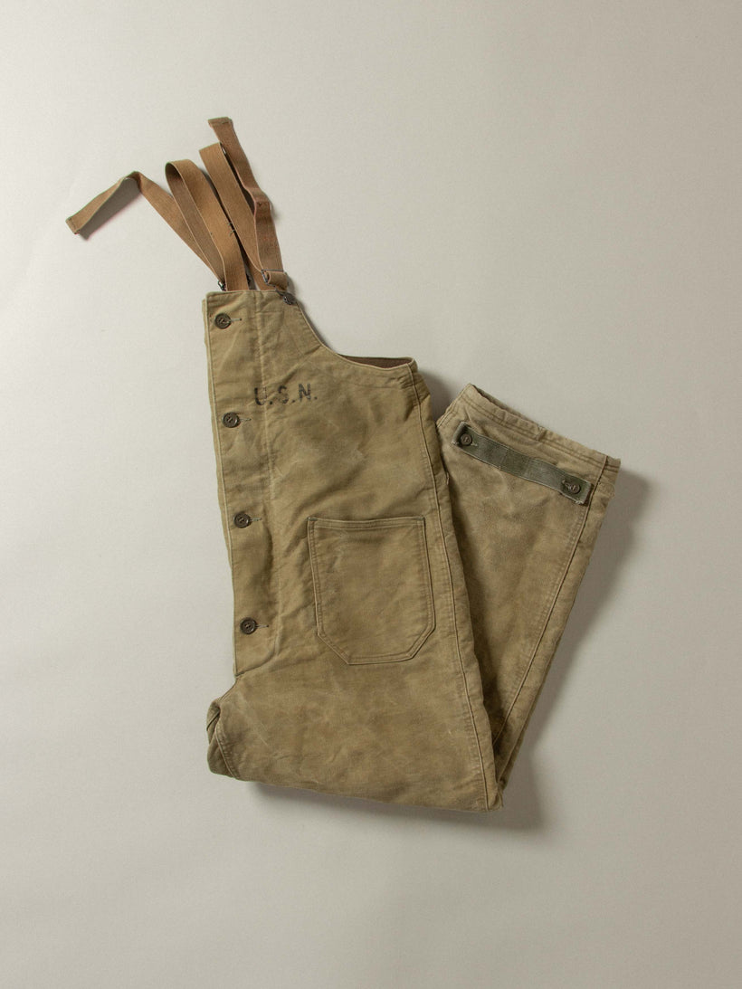 Vtg WWII USN Deck Wool Lined Trousers (M)