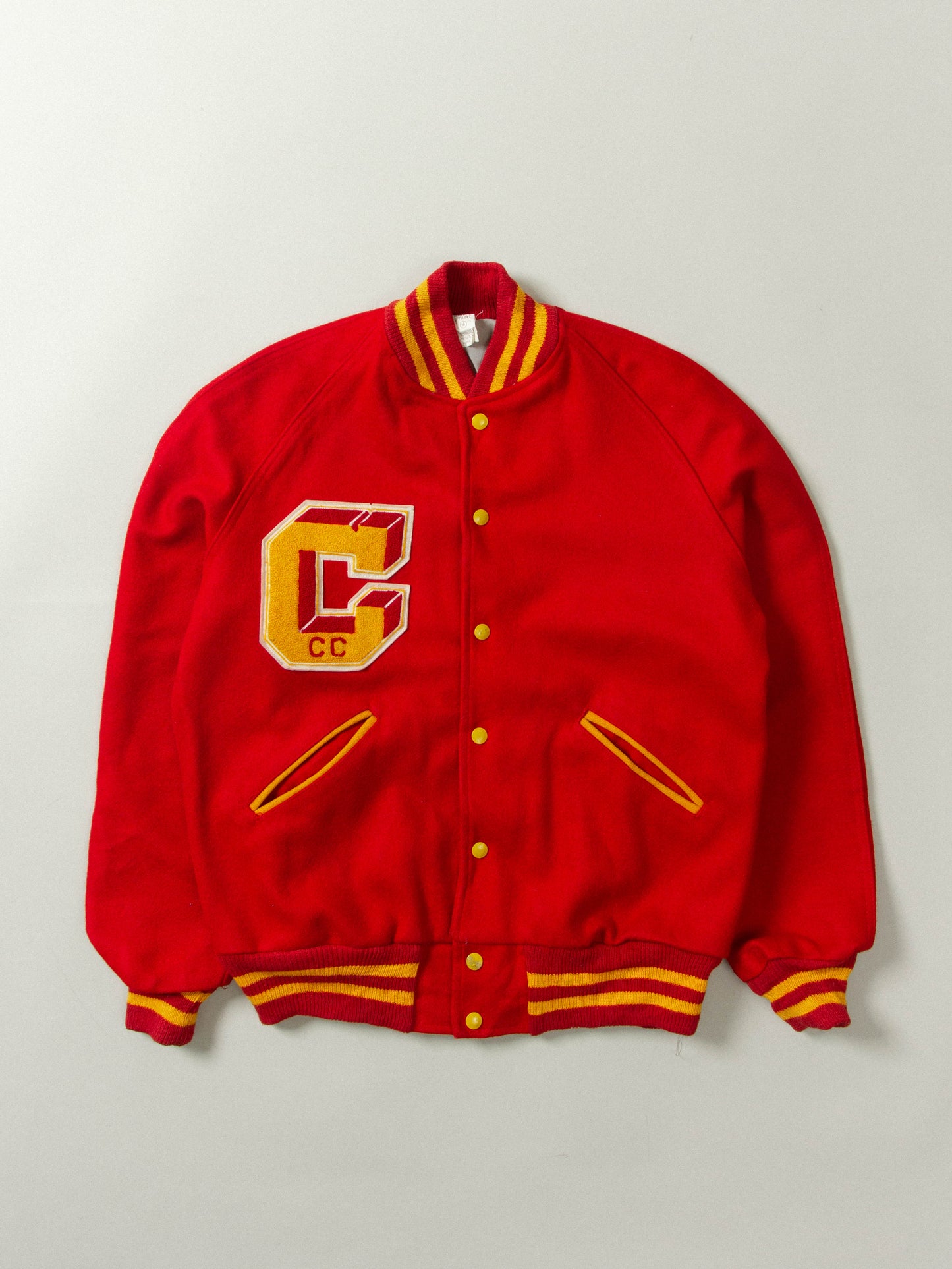 Vtg 1980s Wool Varsity Sports Jacket - Made in USA (M)