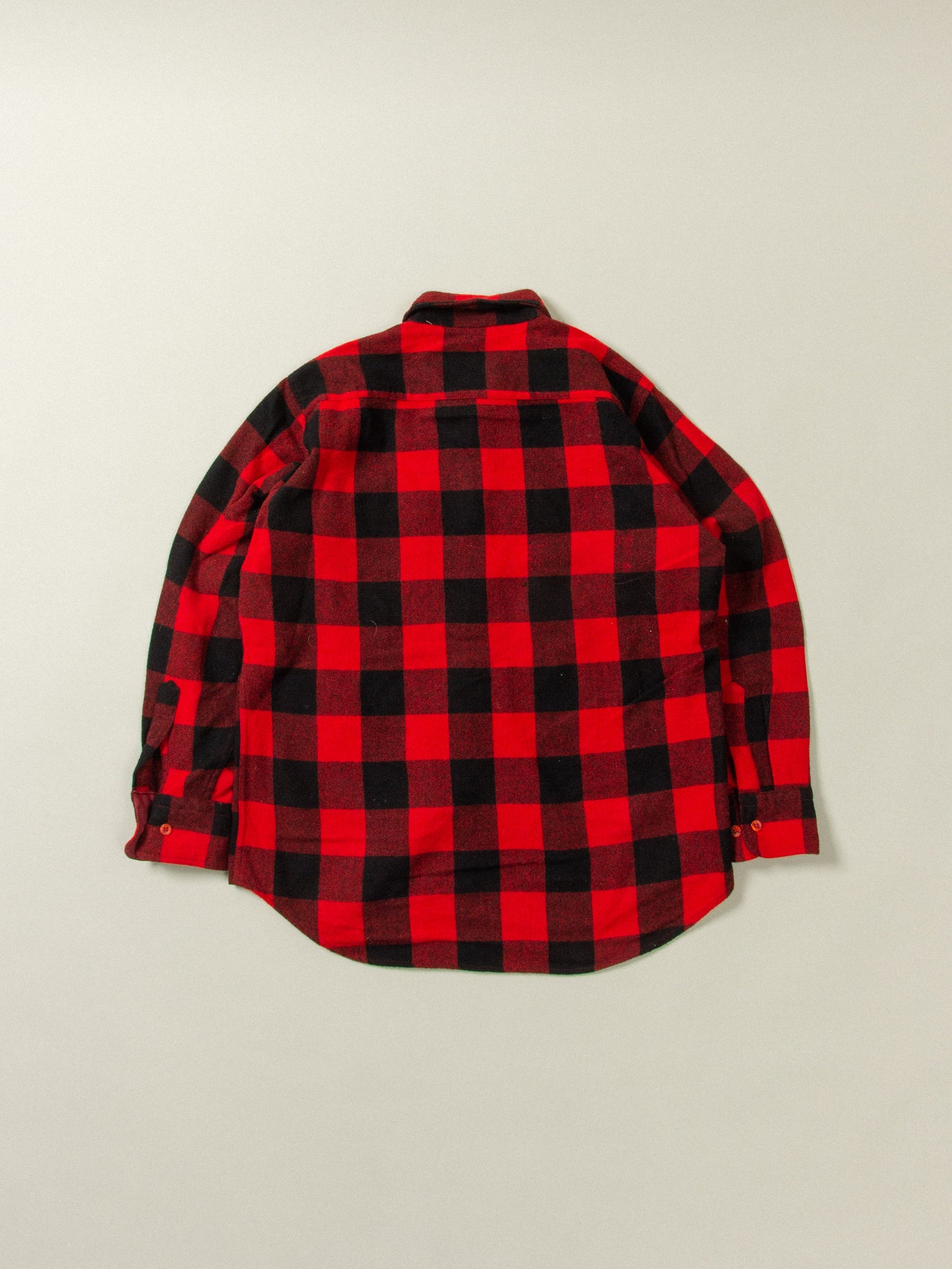 Vtg Checked Wool Shirt (M)