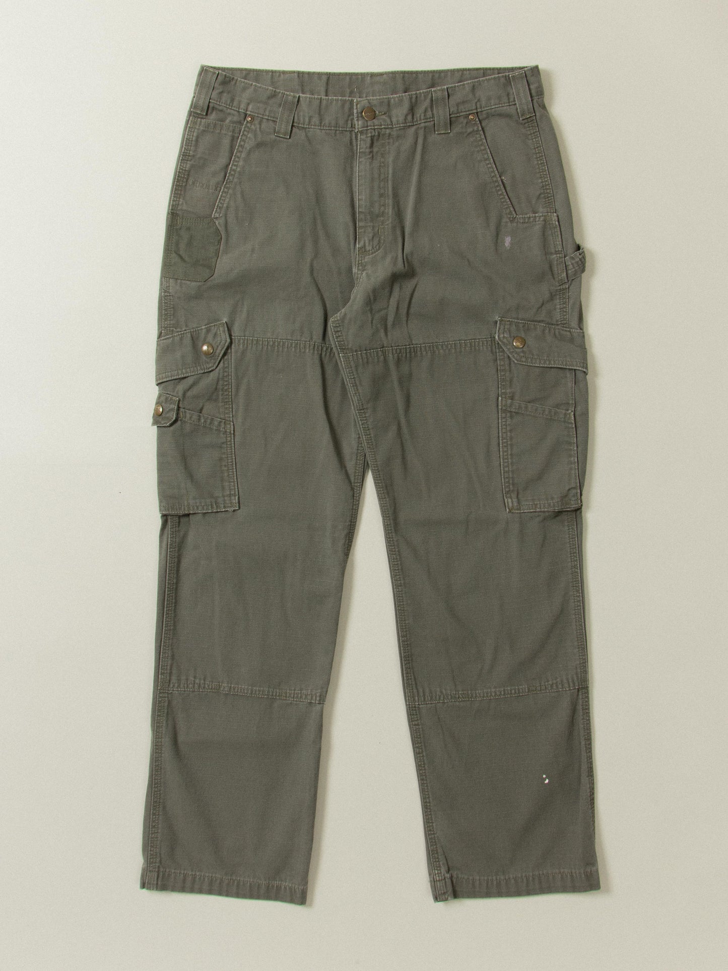 Vtg Carhartt Ripstop Cargo Trousers (36x31)