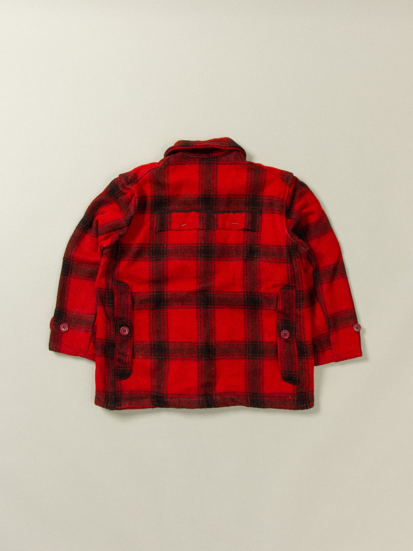 Vtg Customized Checked Wool Jacket (M)