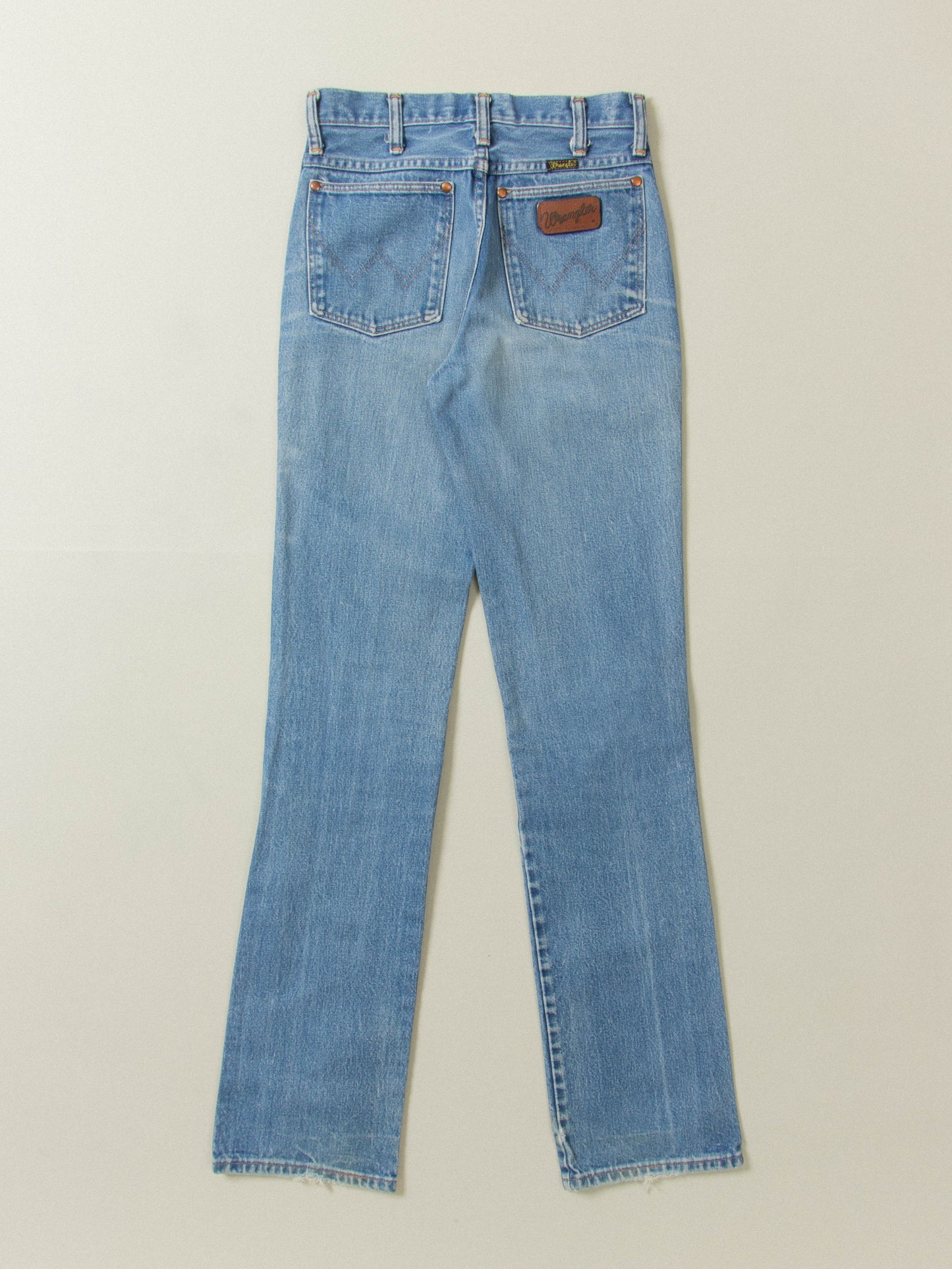 Vtg 1980s Wrangler Denim - Made in USA (27x35)