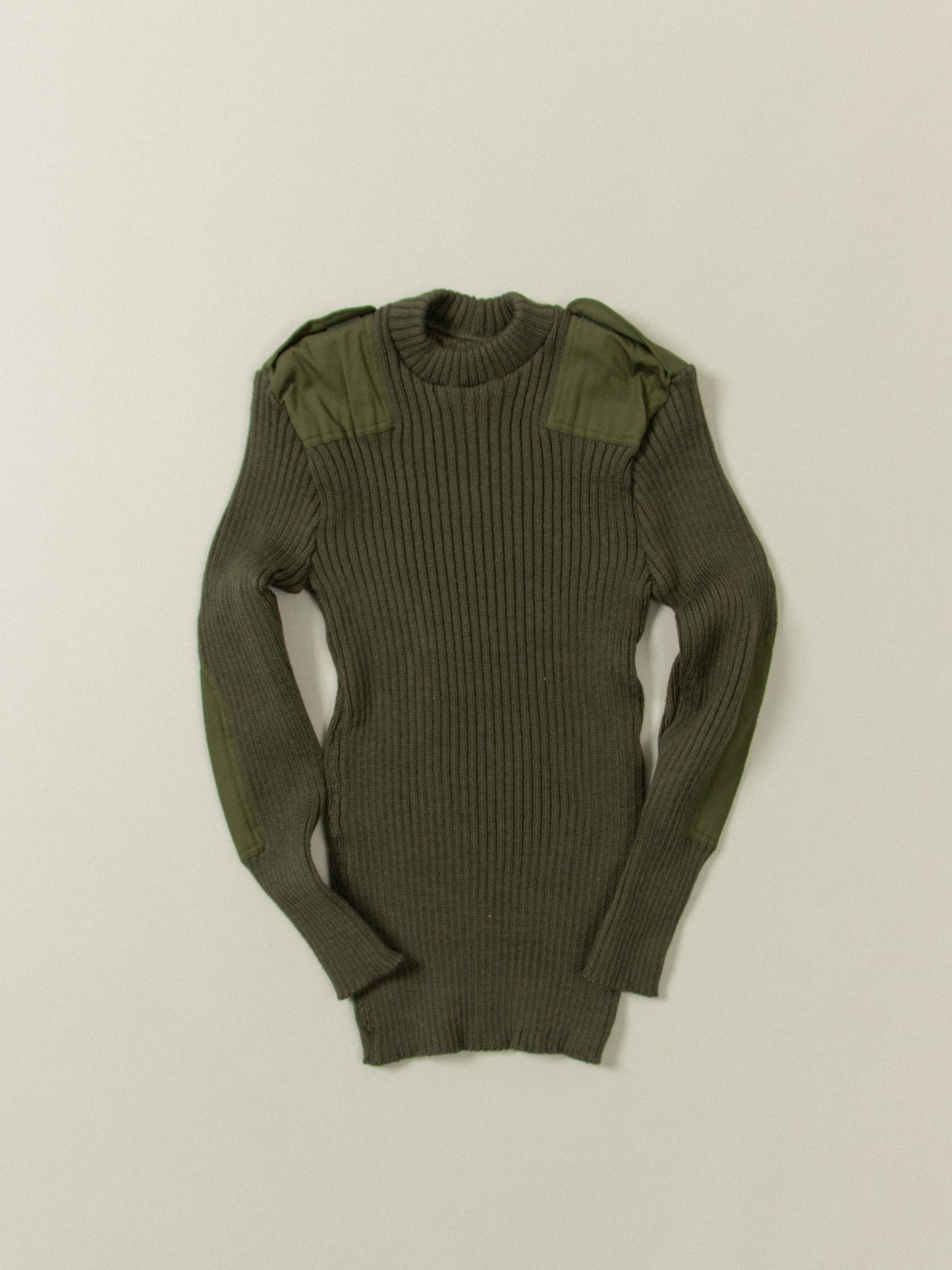 Vtg 1970s Belgian Army Commando Wool Knit