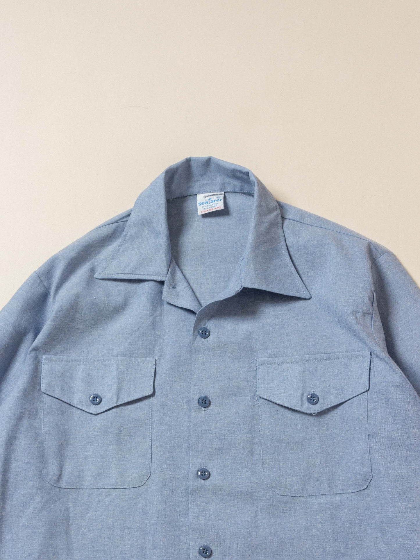 Vintage Deadstock US Made L-S Chambray Shirts