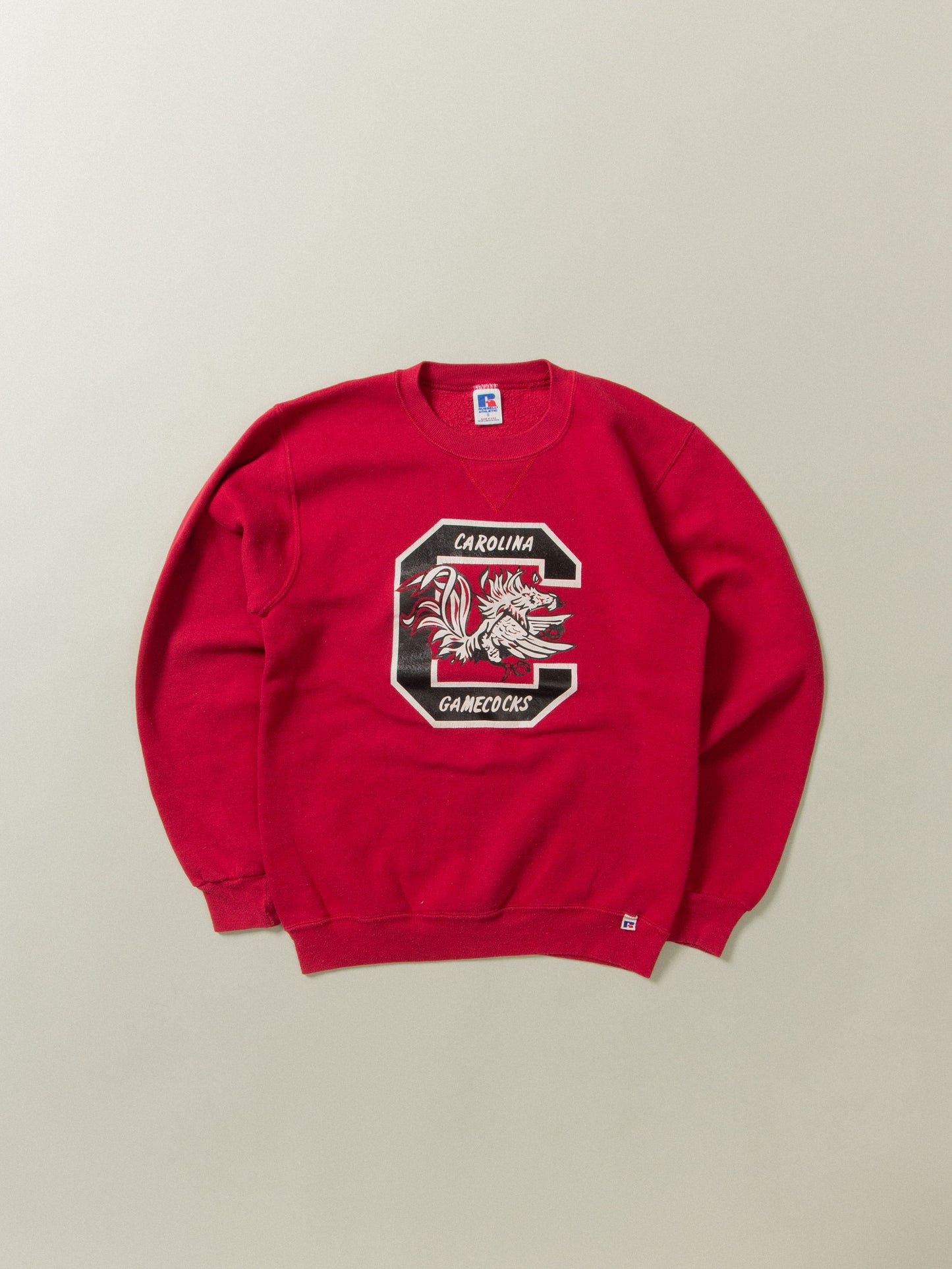 Vtg 2000s Russell Athletic Carolina Gamecocks Sweatshirt - Made in USA (S)