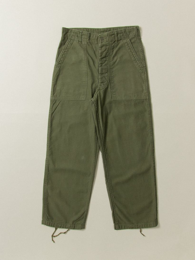 Vtg Early 60s US Army Fatigue Pants (30x27)