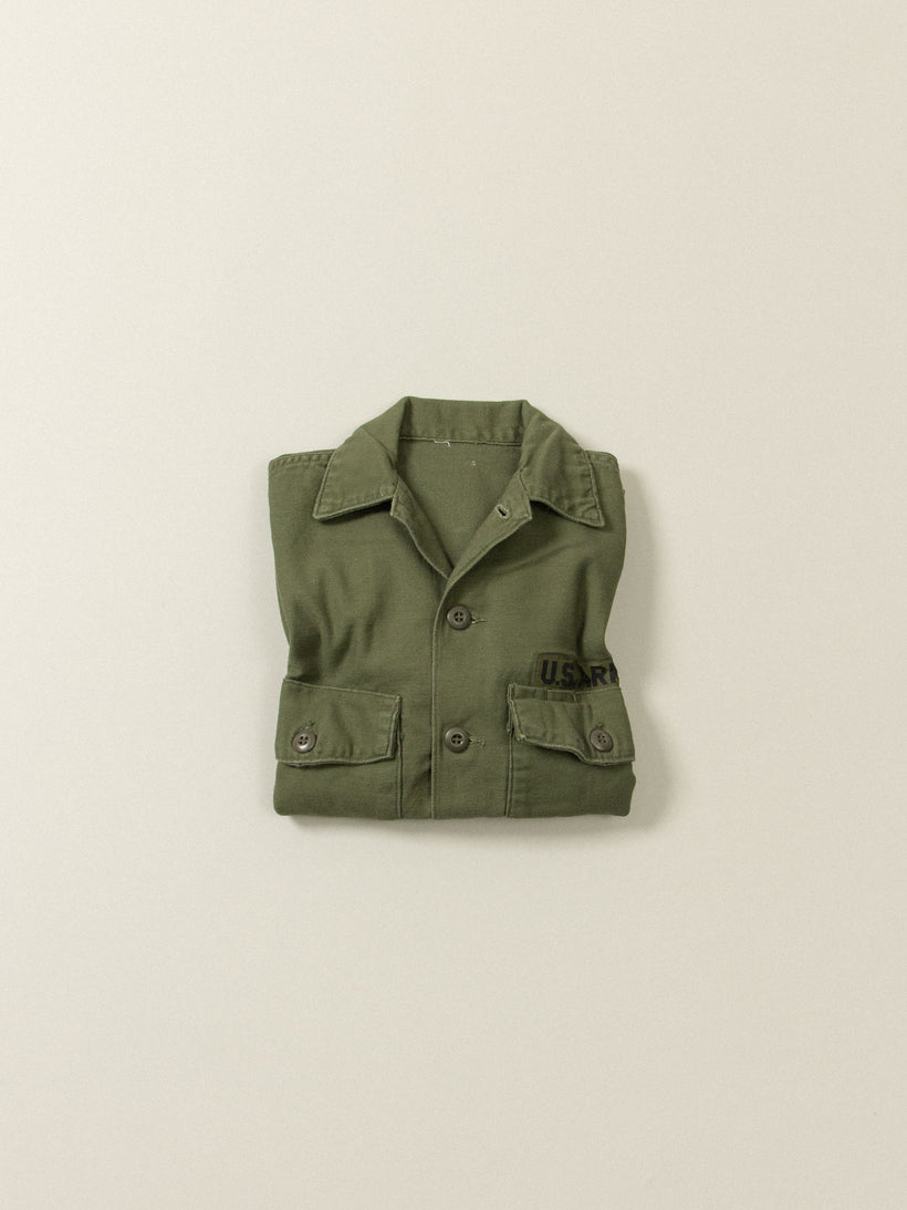 Vtg US Army Fatigue Shirt (S)