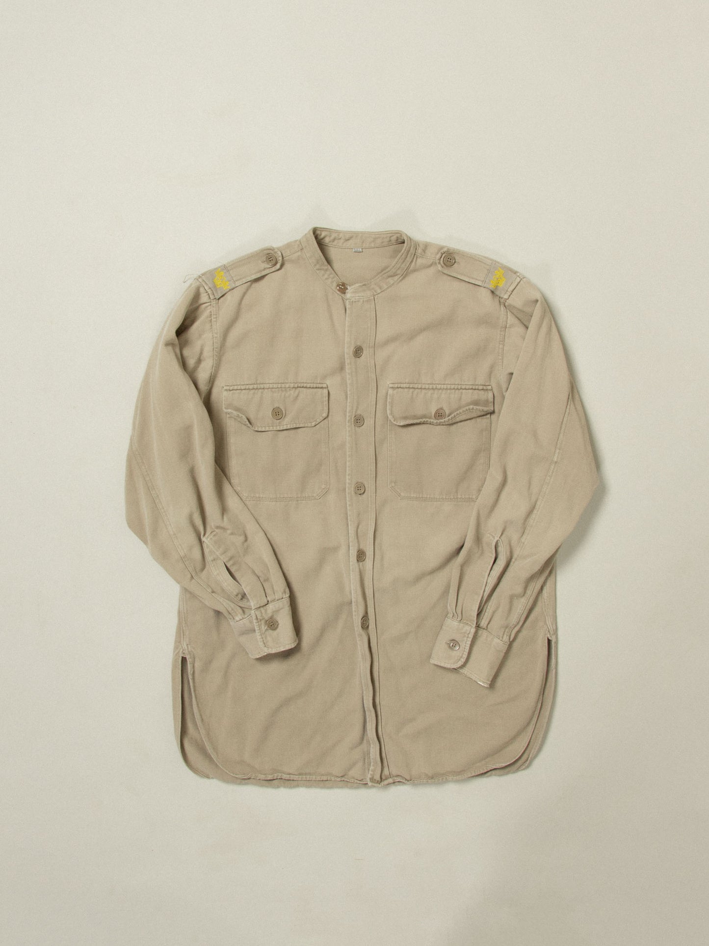 Vtg 1960s Swedish Army Shirt (S/M)