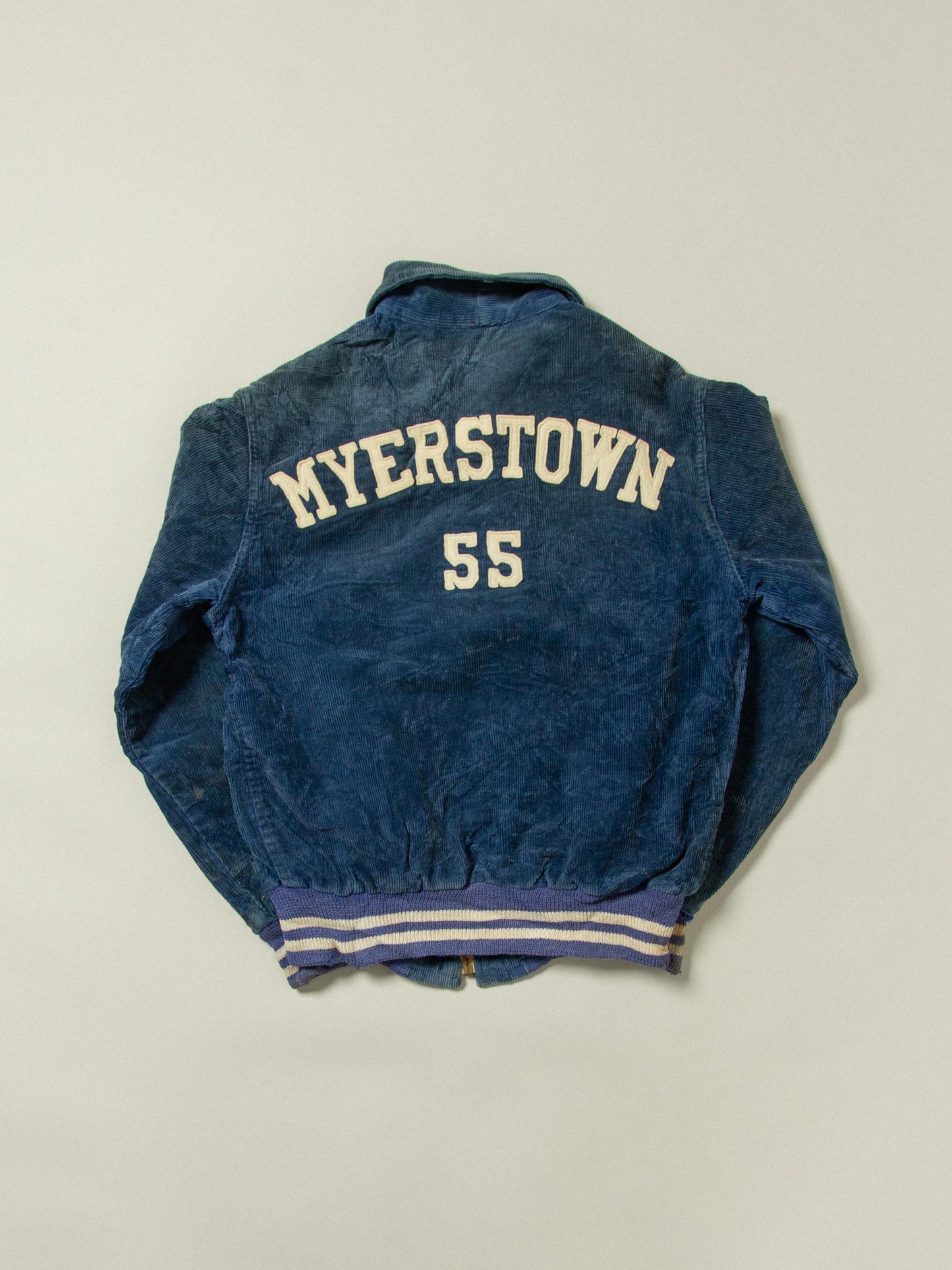 Vtg 1950s Myerstown Petrol Blue Corduroy Jacket (Women's S)