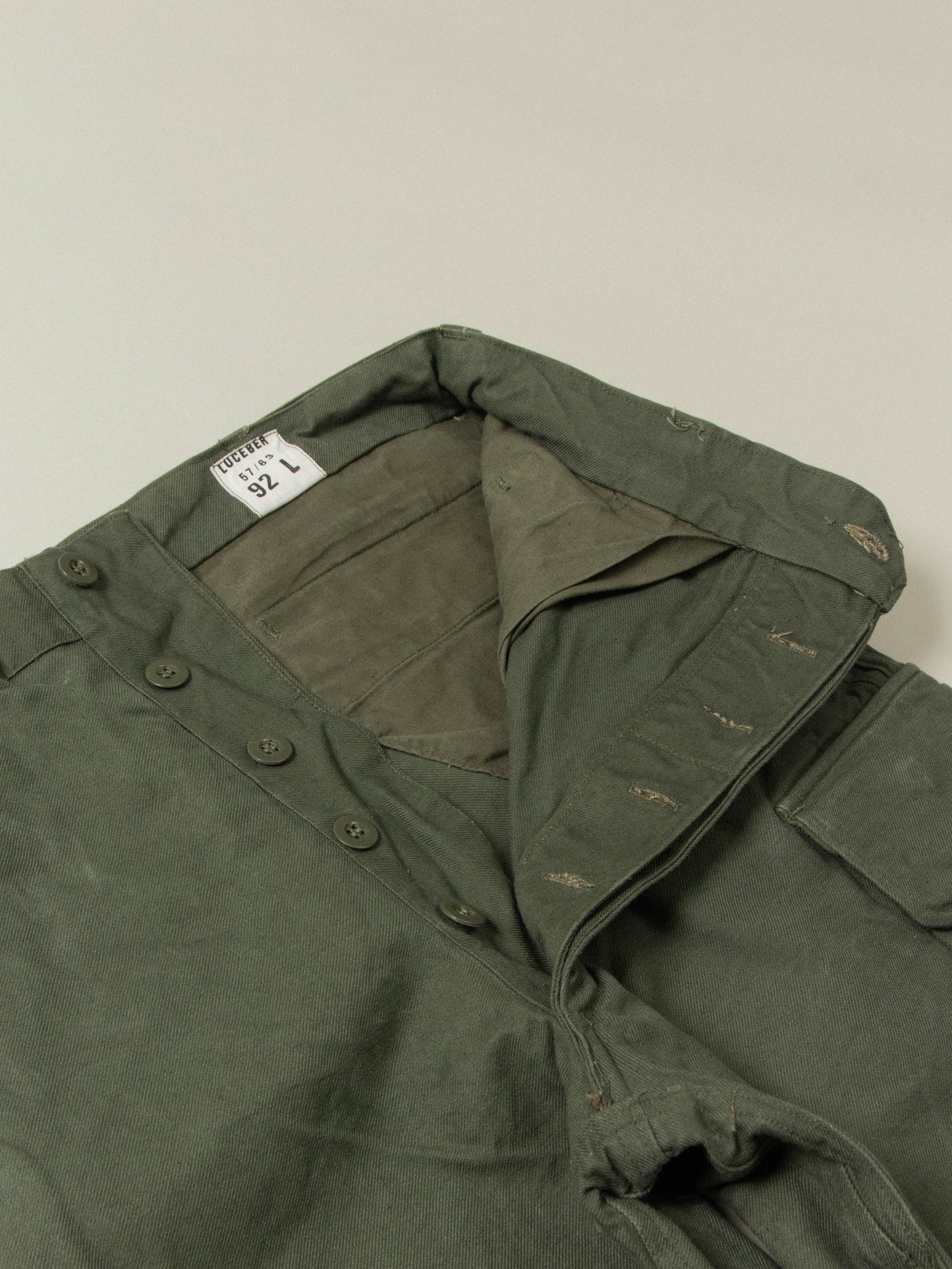 Vtg 60s French Army Cargo Trousers - Made in France (36x31)