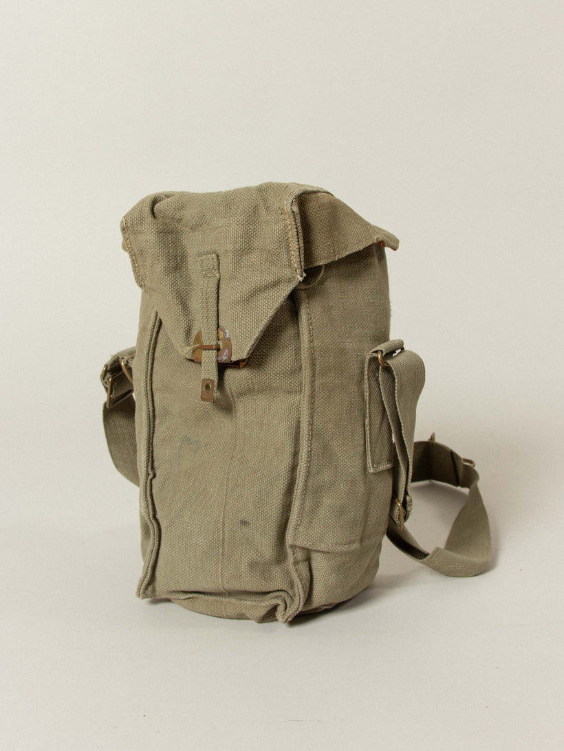 Vtg 1940s British Army Gas Mask Bag