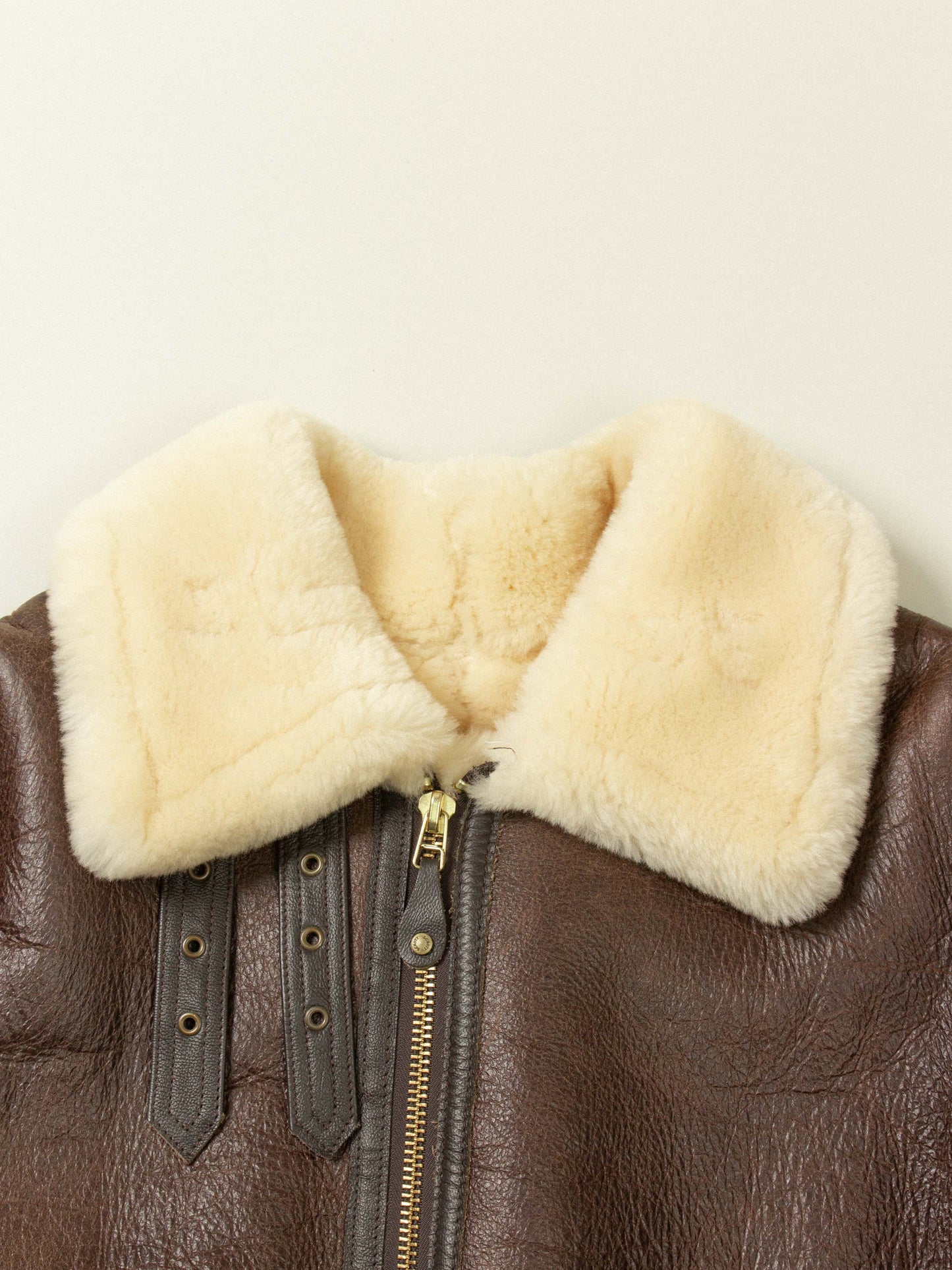 Schott B-3 Shearling Jacket - Made in USA (L)