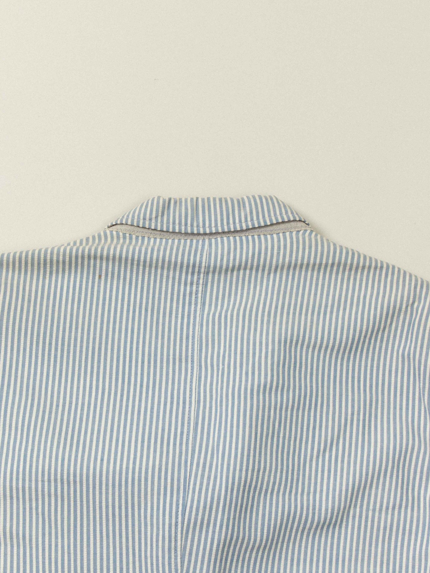 Vtg Blue Striped Seersucker Blazer (S/M)