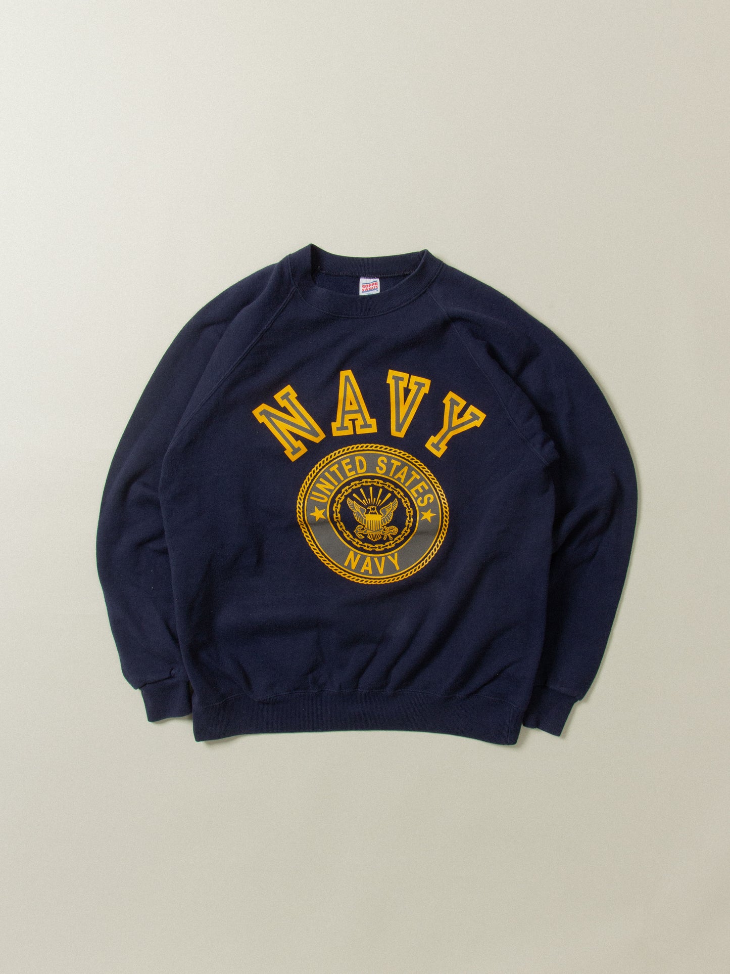 Vtg US Navy Raglan Sweatshirt - Made in USA (XL)