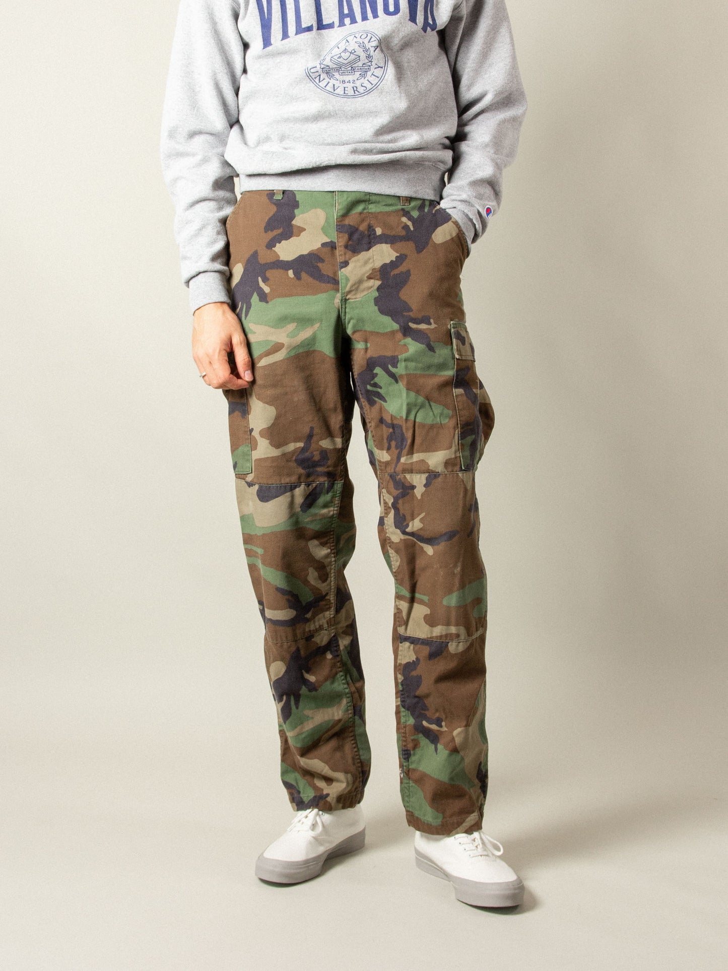 Vtg US Army Woodland Pattern Field Trousers (S-Reg