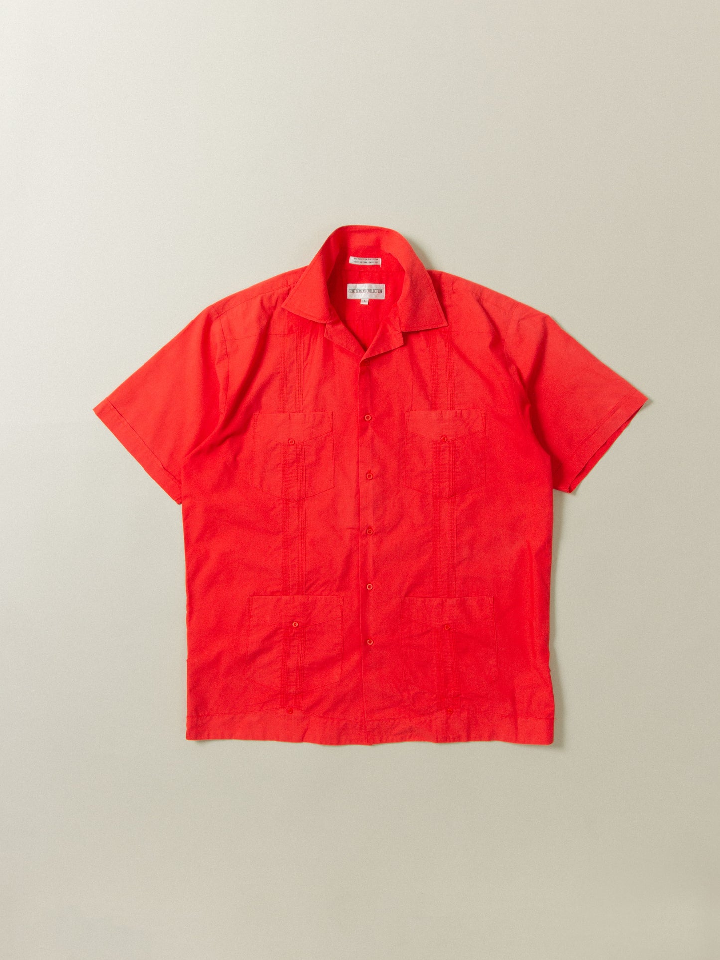 Vtg Cuban Short Sleeve Shirt (L)