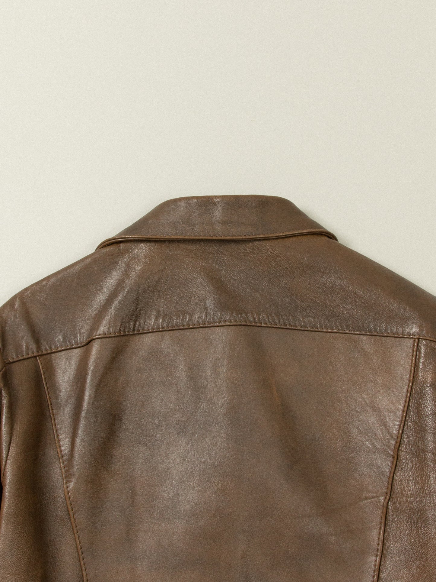 Vtg 1950s Levi's Short Horn Big E Leather Jacket (S)